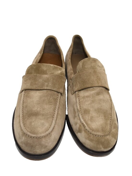 New! Vince Men\'s Montebello Suede Penny Loafers Flint Brown 12M US DD533 main image 4